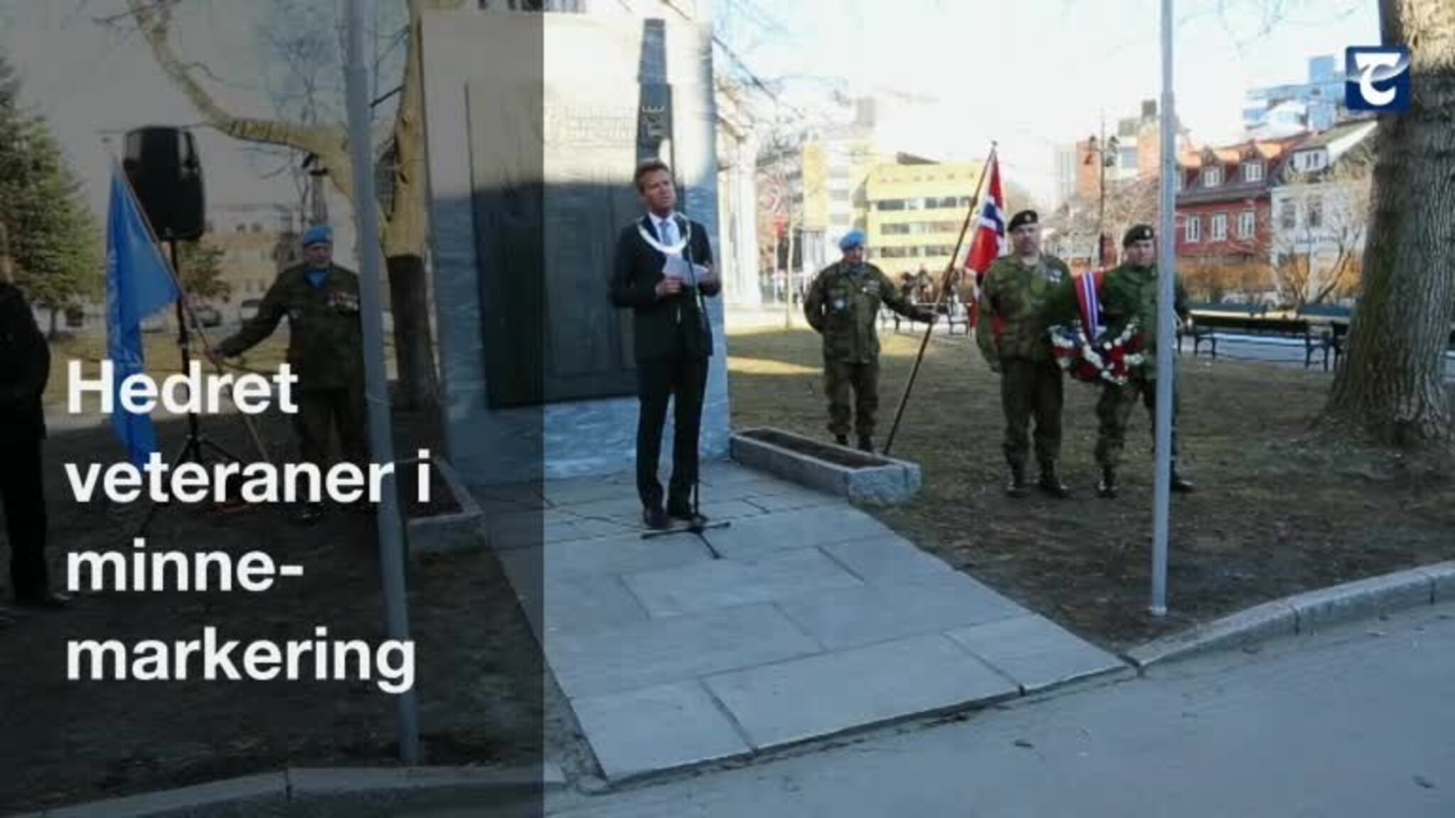 Hedret veteraner og falne i minnemarkering