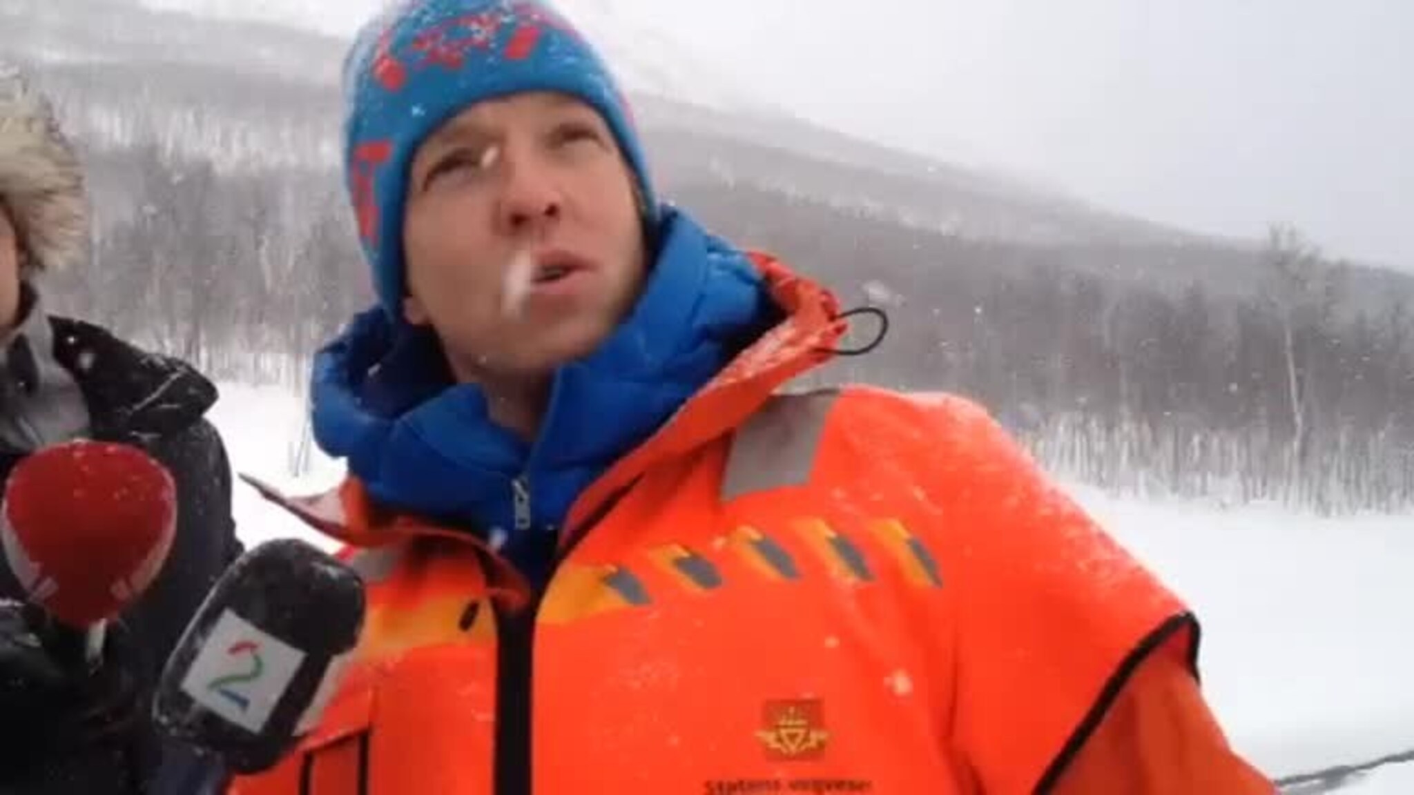Andreas Persson forklarer hvordan skredet gikk