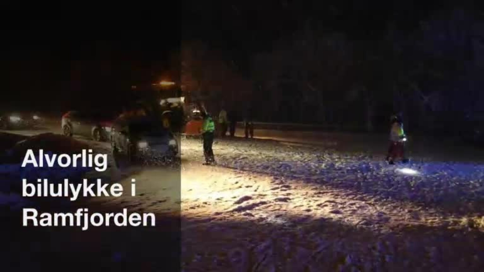 Én sendt til UNN etter alvorlig trafikkulykke