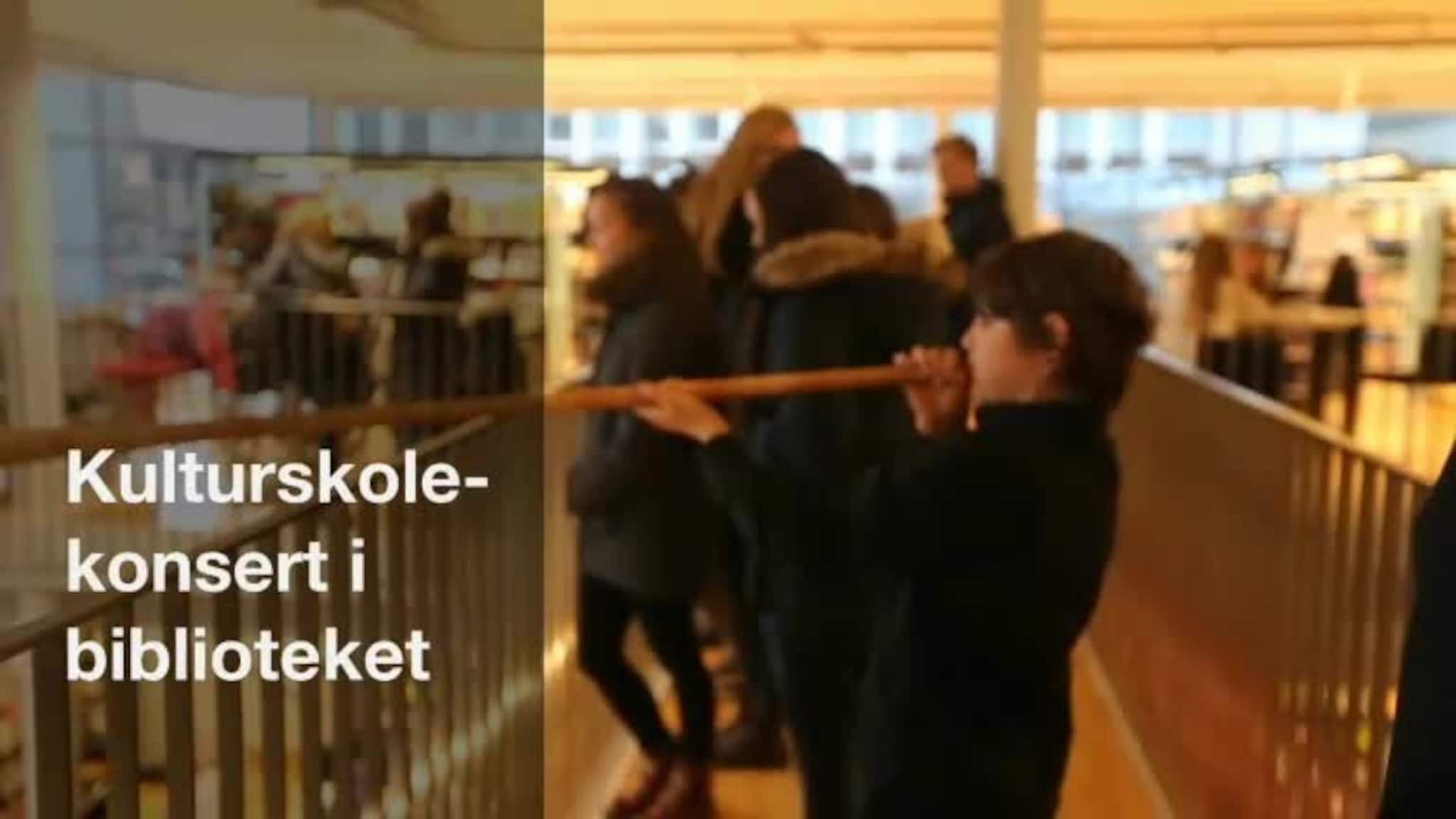 Kulturskolekonsert i biblioteket
