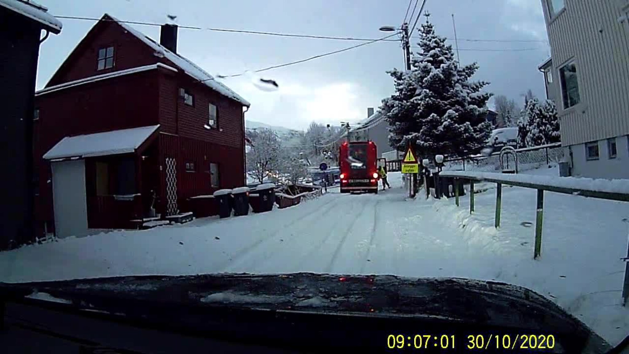 Betongbil sklir Søren Zakariassens gate.mp4