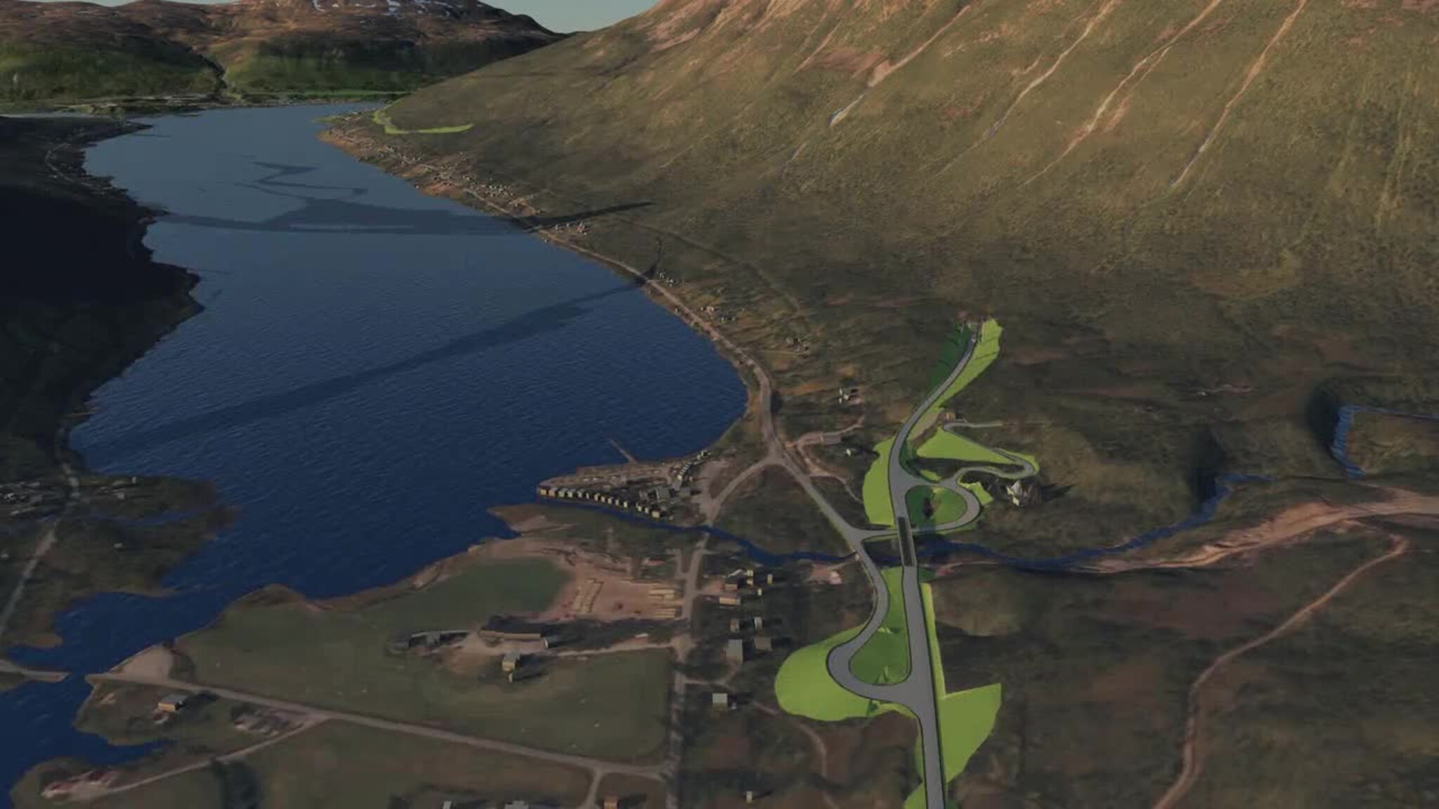 Ny E8 gjennom Ramfjord