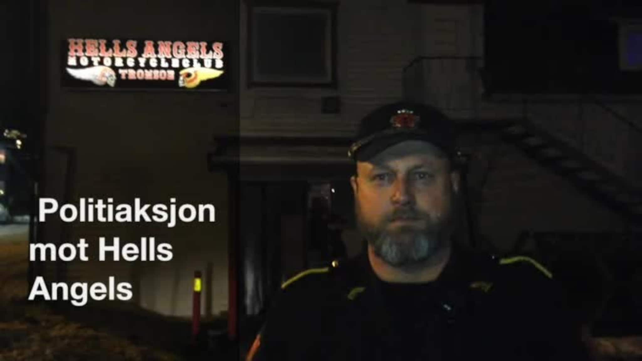 Pågrep person hos Hells Angels