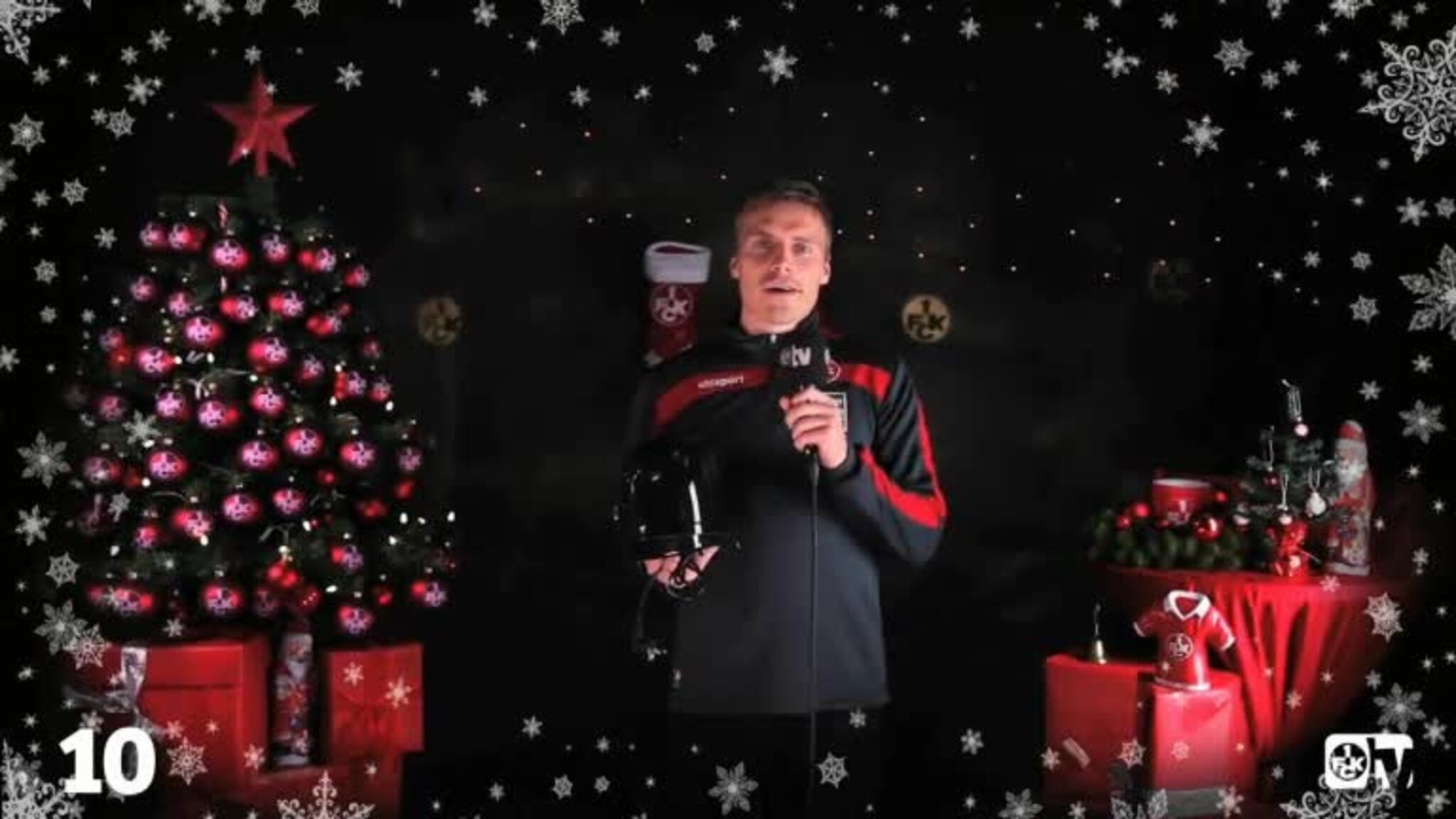 Se Ruben Yttergård Jenssen ønske god jul på tysk