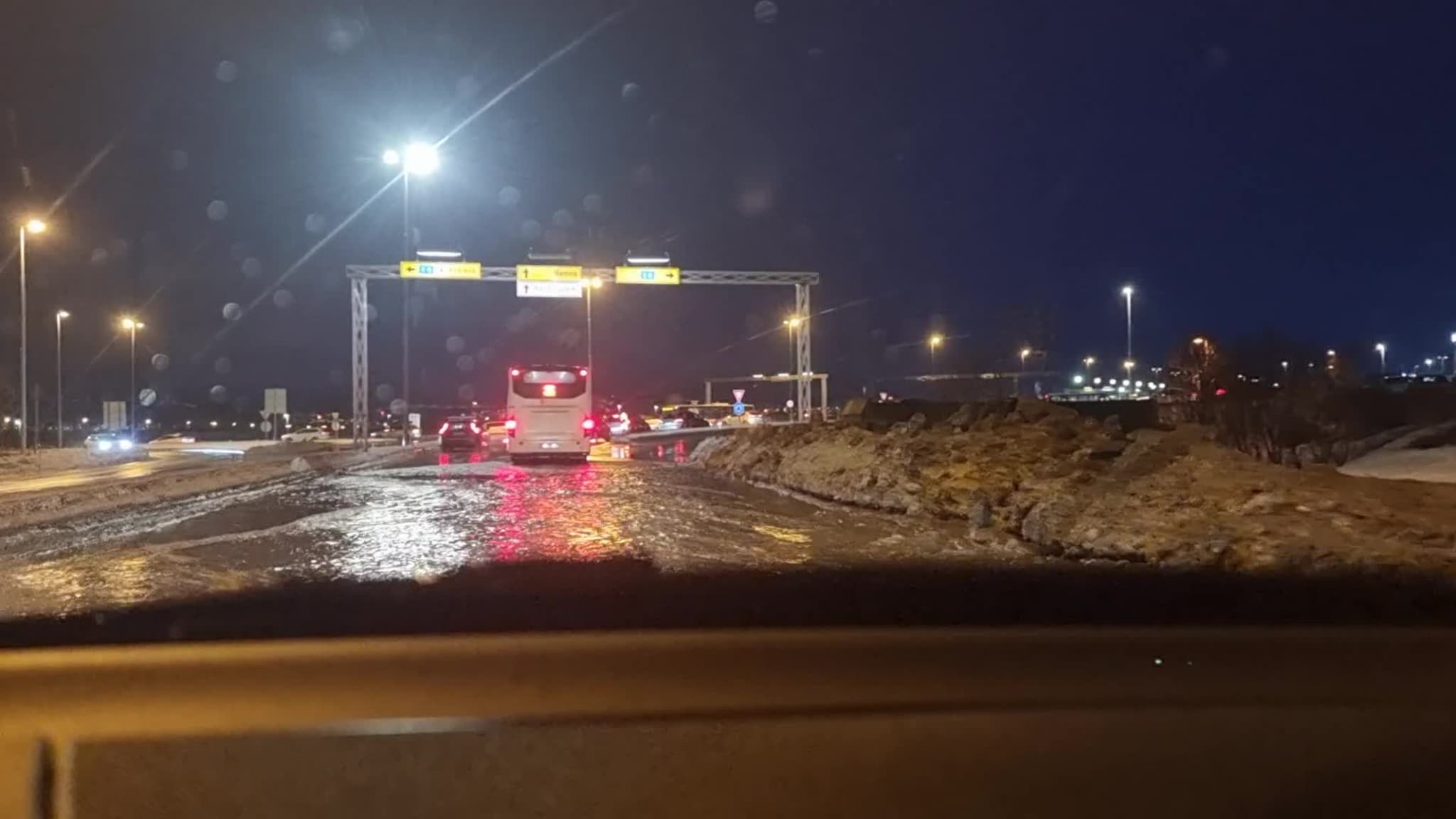 Overflatevann på Langnes