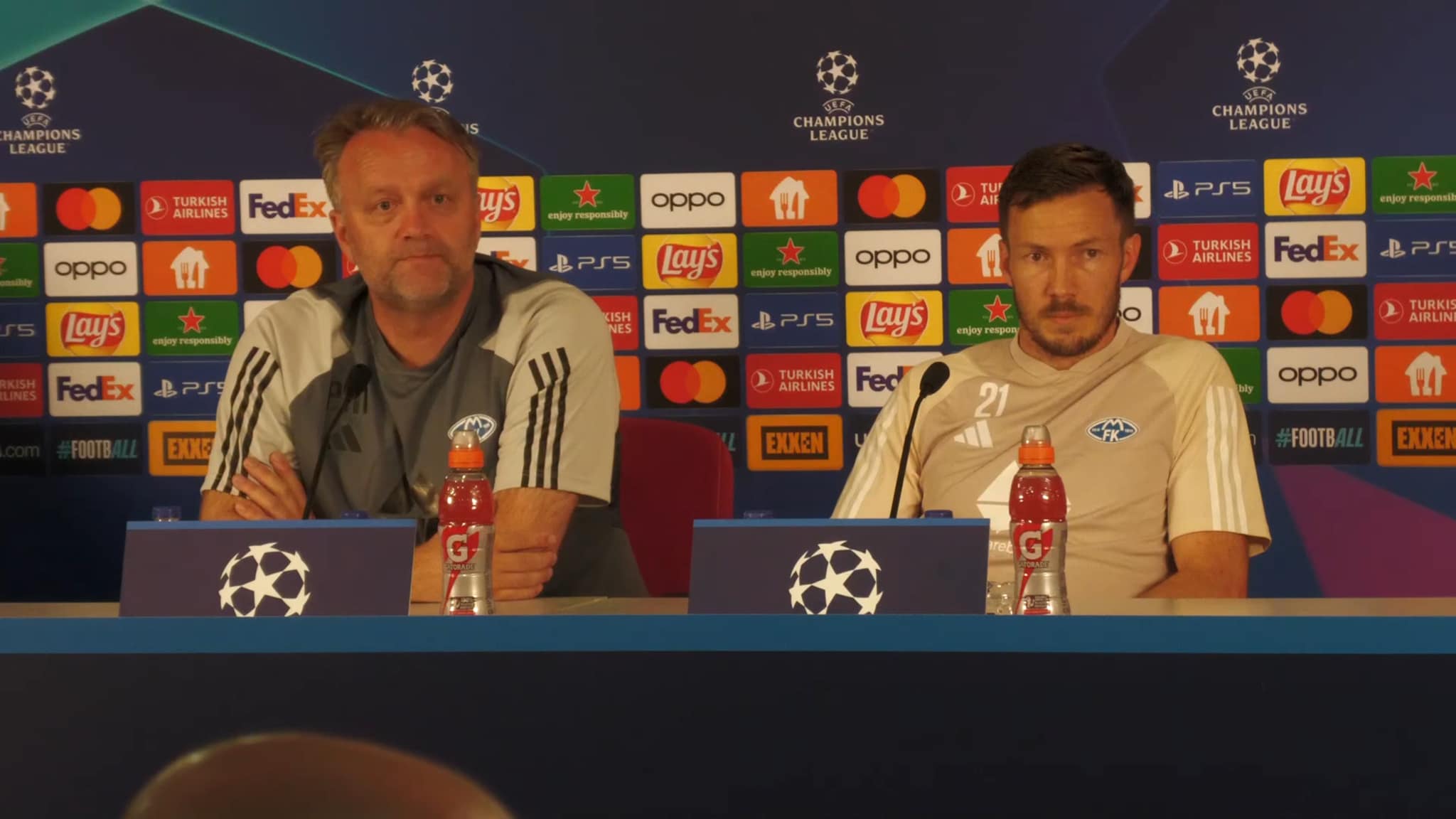 Moldes pressekonferanse før Galatasaray i Istanbul
