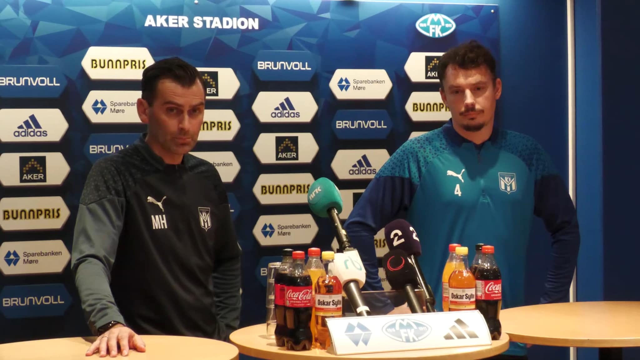 Pressekonferanse med Klaksvik før returoppgjøret mot Molde
