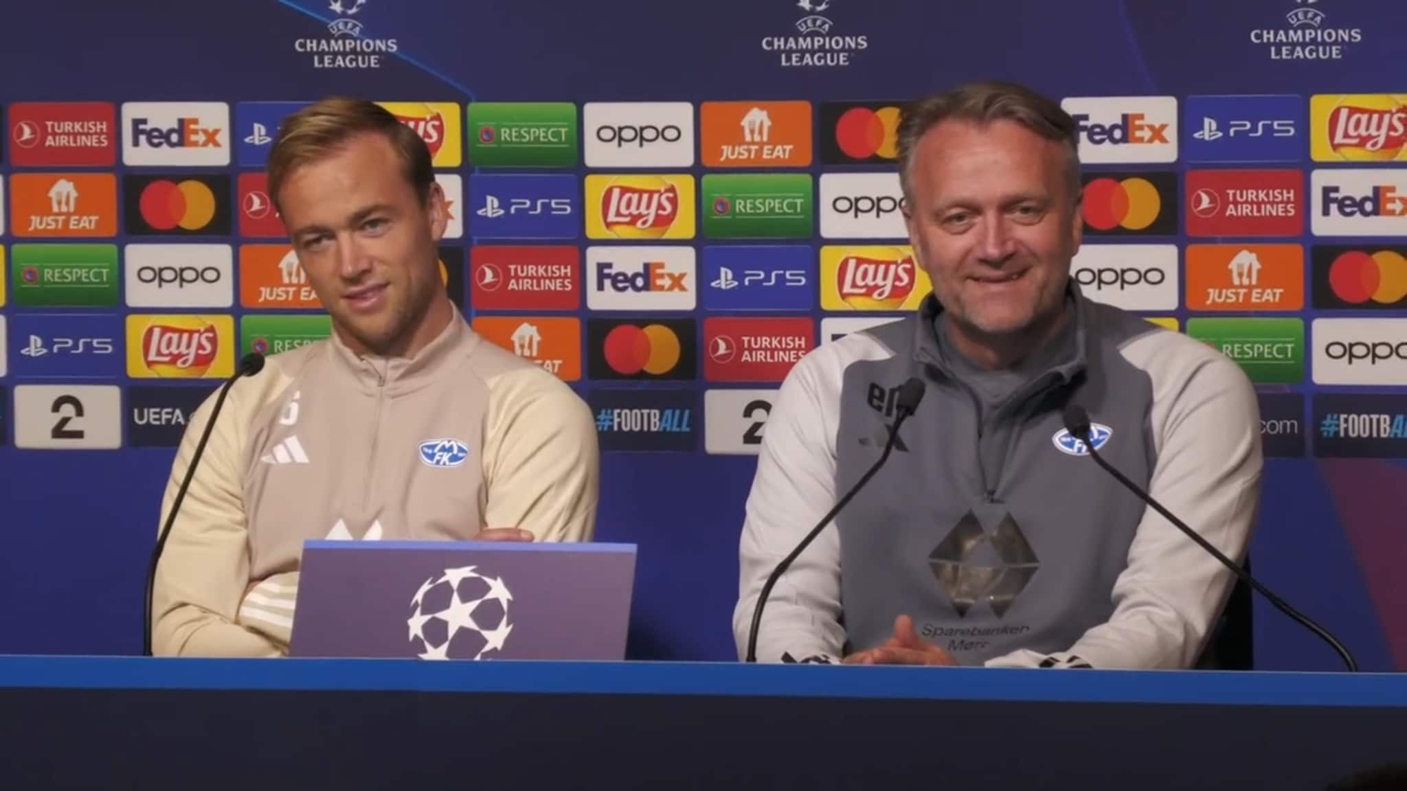Moldes pressekonferanse før hjemmekampen mot Galatasaray