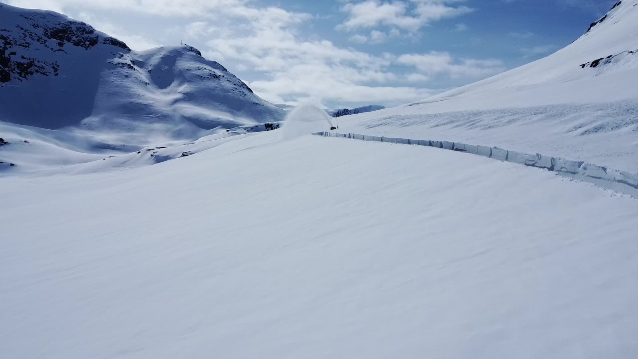 Snøfresing på Trollstigen 2022