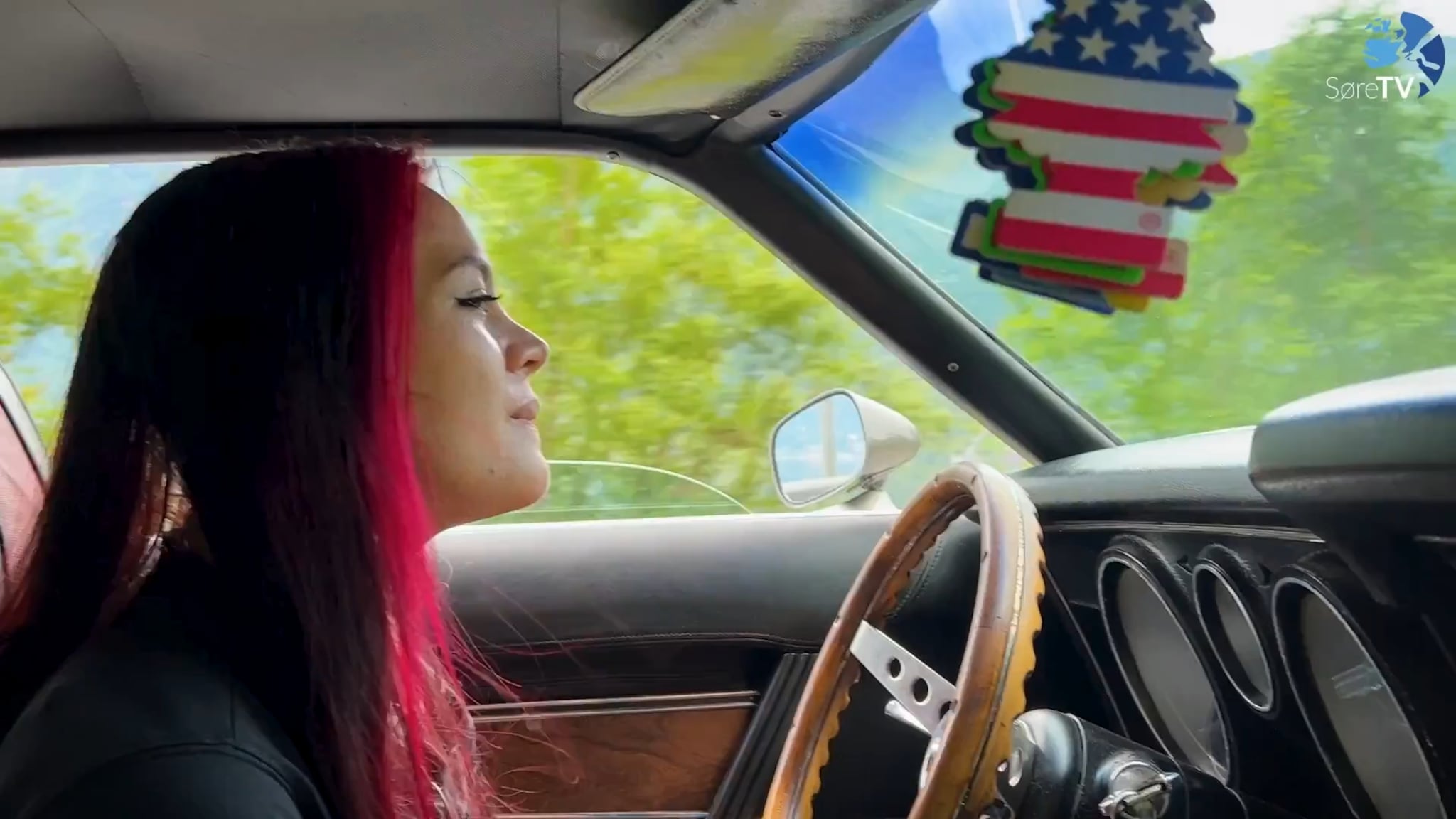 Full tenning - American car med Kirsti