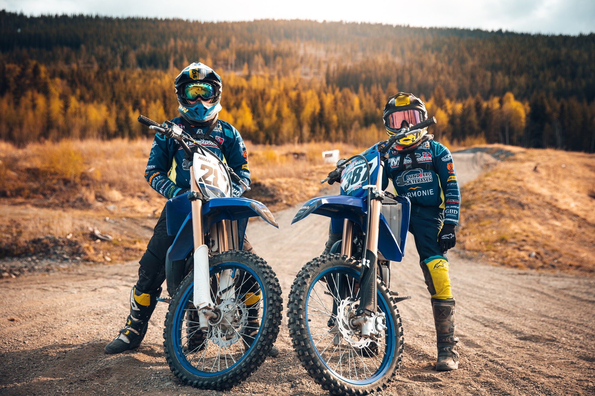 Motorcross med Lucas og Noah
