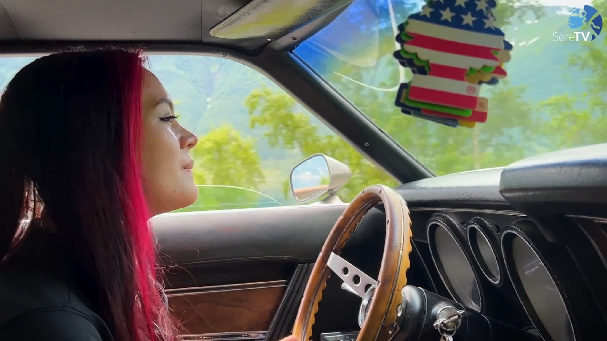 Full tenning - American car med Kirsti