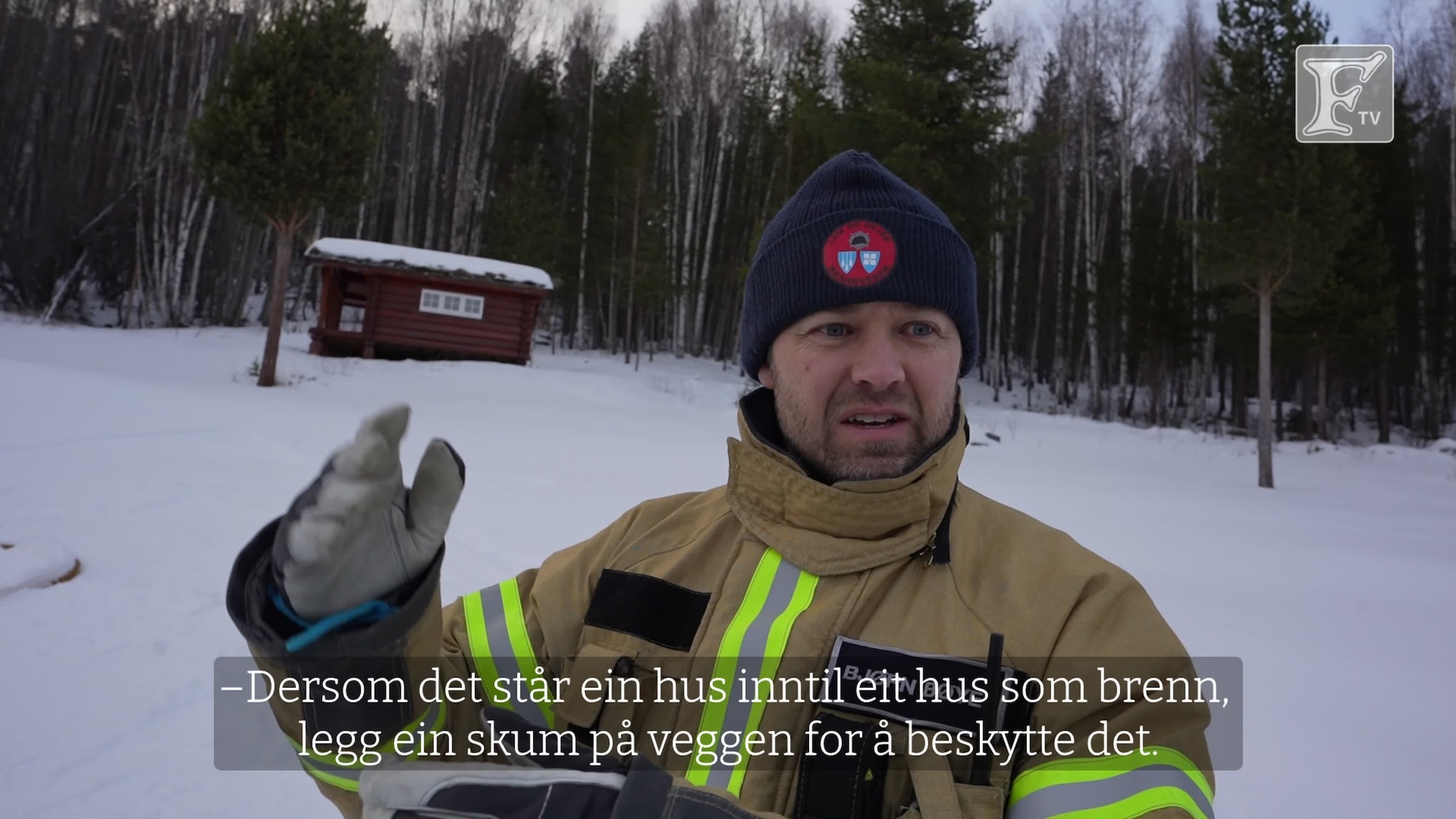 Lom og Skjåk brannvesen med øving og kontrollert nedbrenning