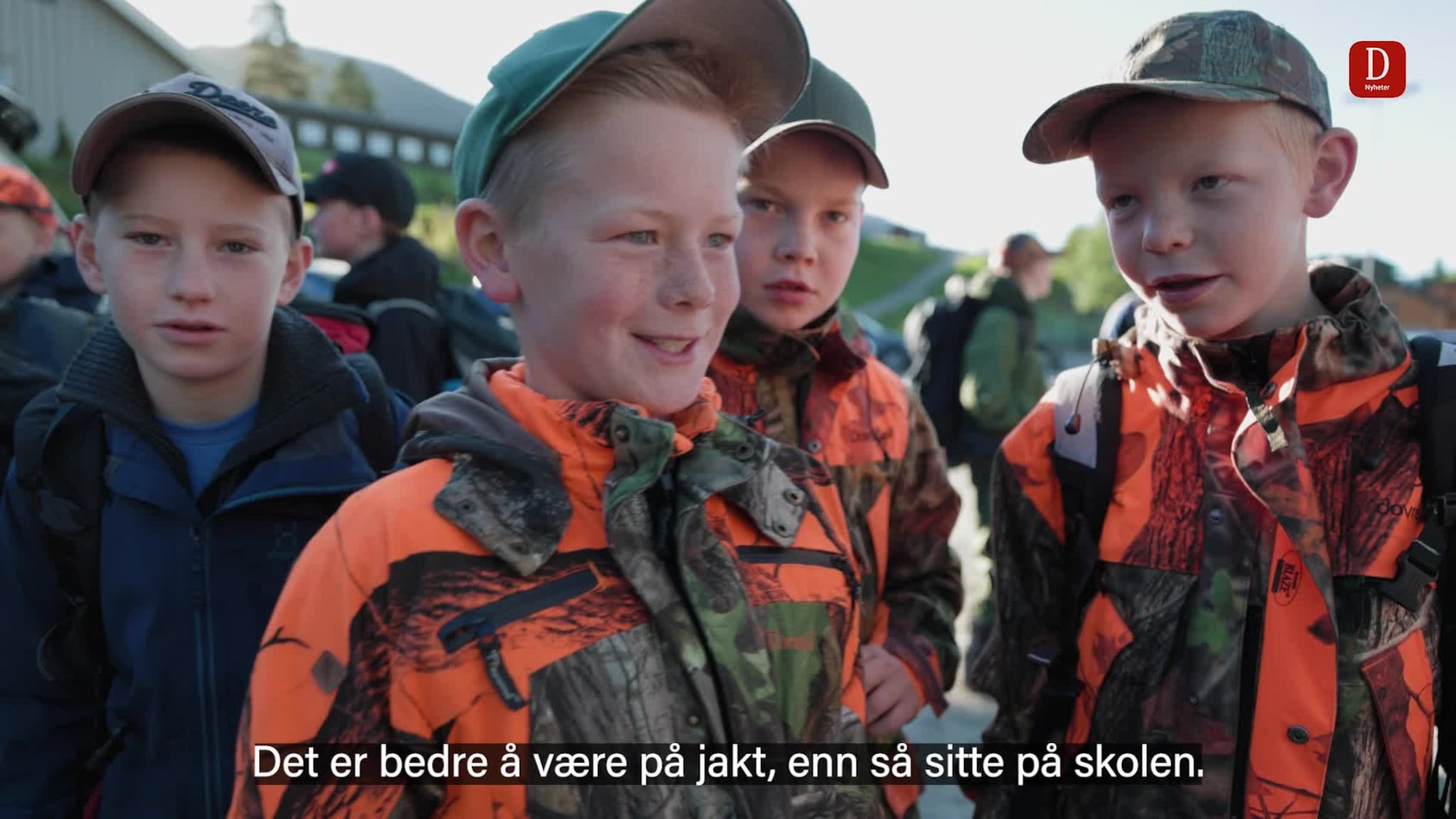 Unge jaktspirer på Fåvang