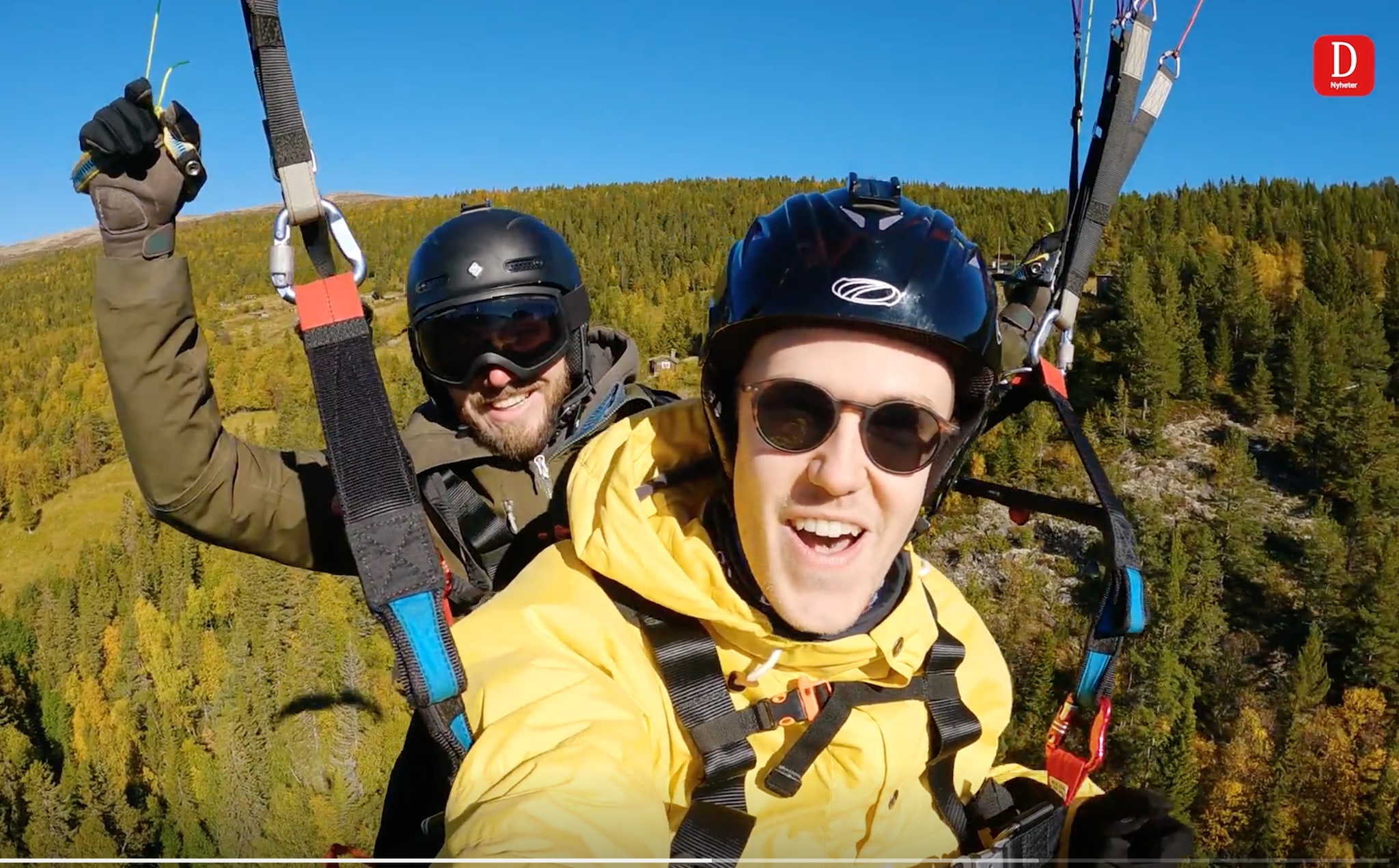 Se hvordan det gikk da Dølen ble med Kim Marius på ett av hans høge svev