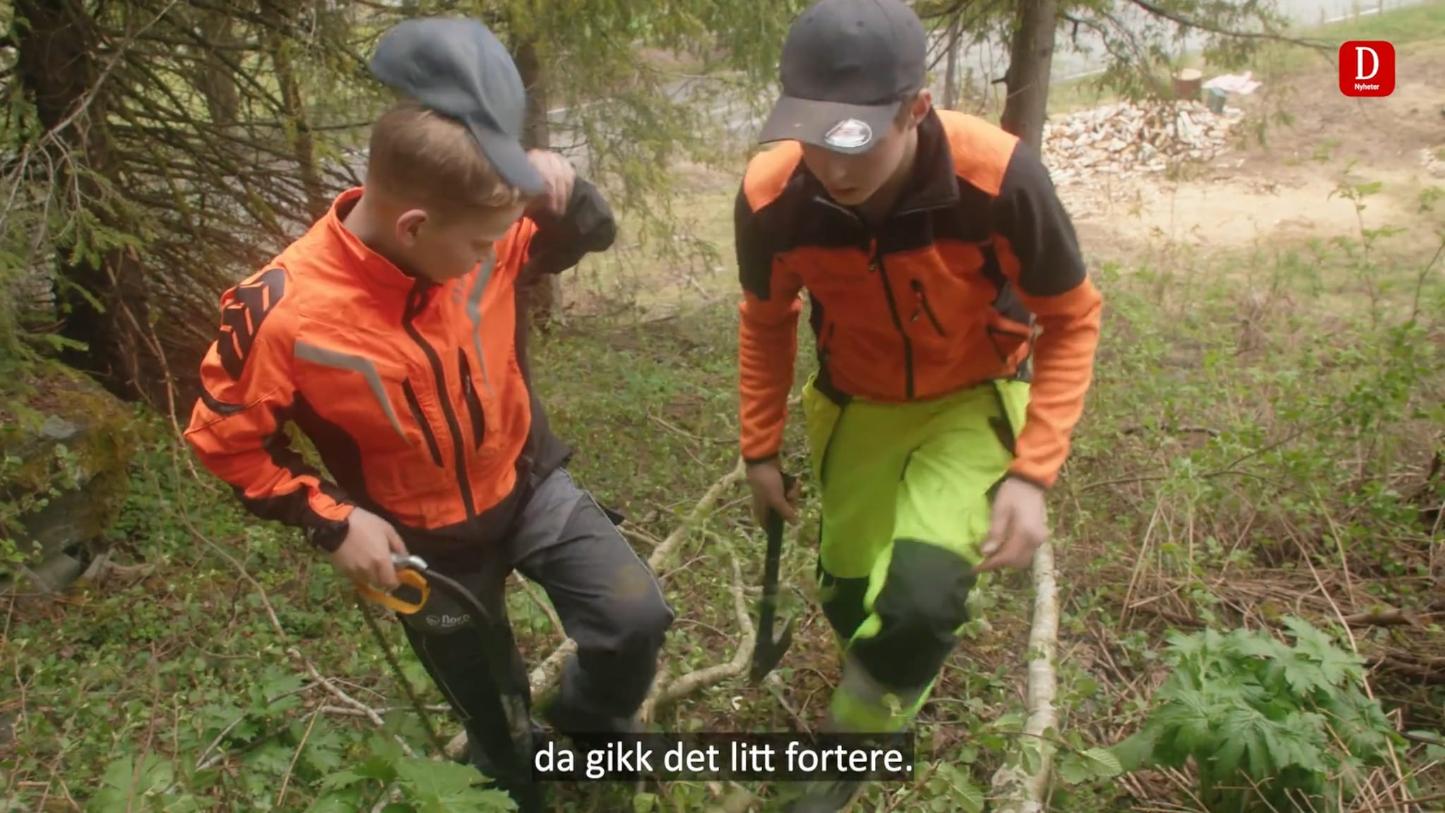 Kristian (12) og Amund (15) er arbeidskarer med egen business