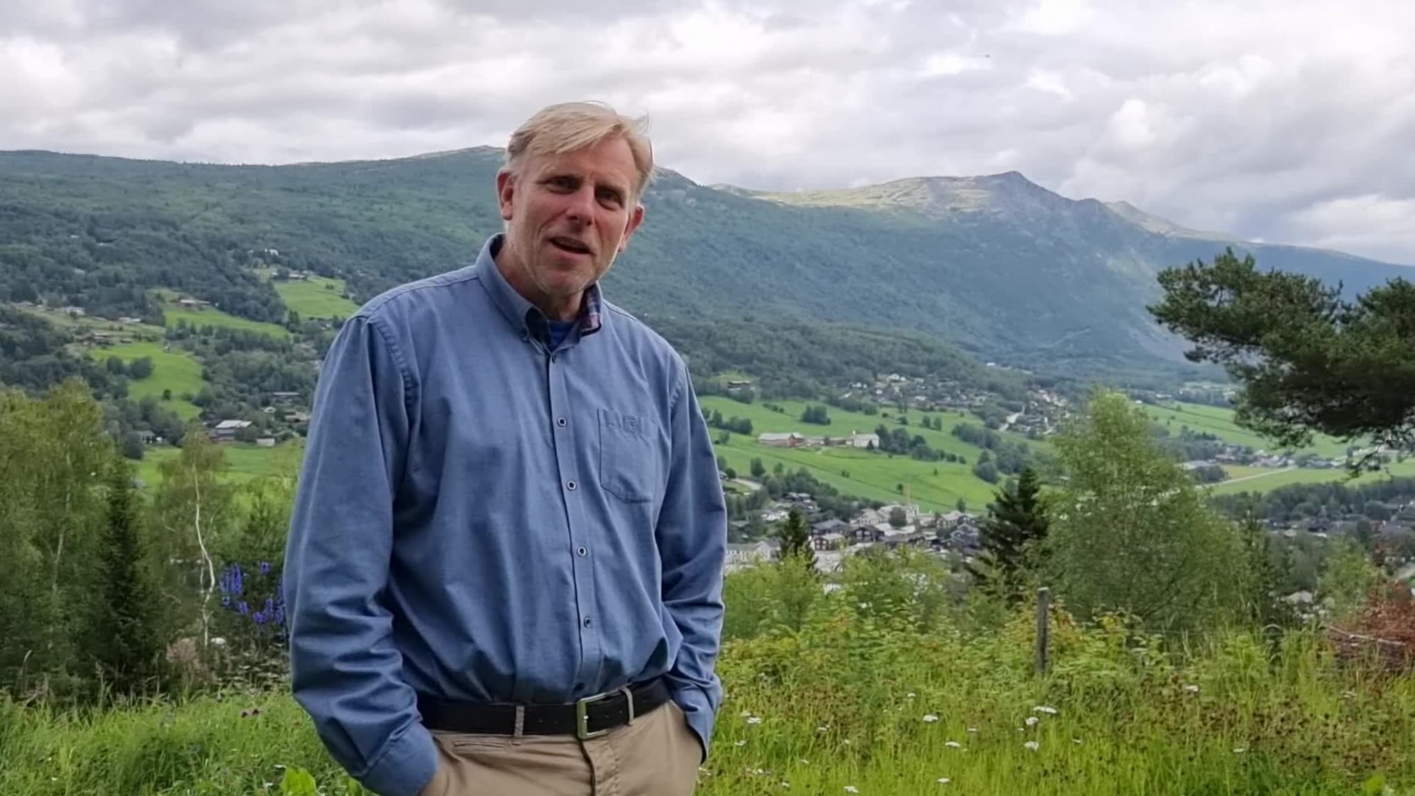 Ordførar Harald Sve Bjørndal med helsing til Kristian Moen