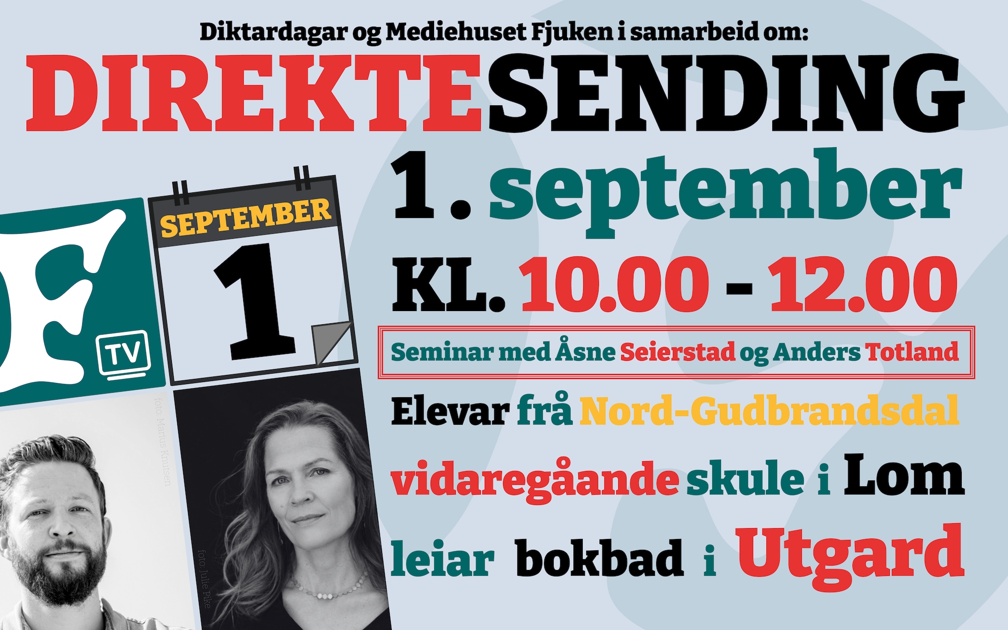 Seminar og bokbad med Åsne Seierstad og Anders Totland