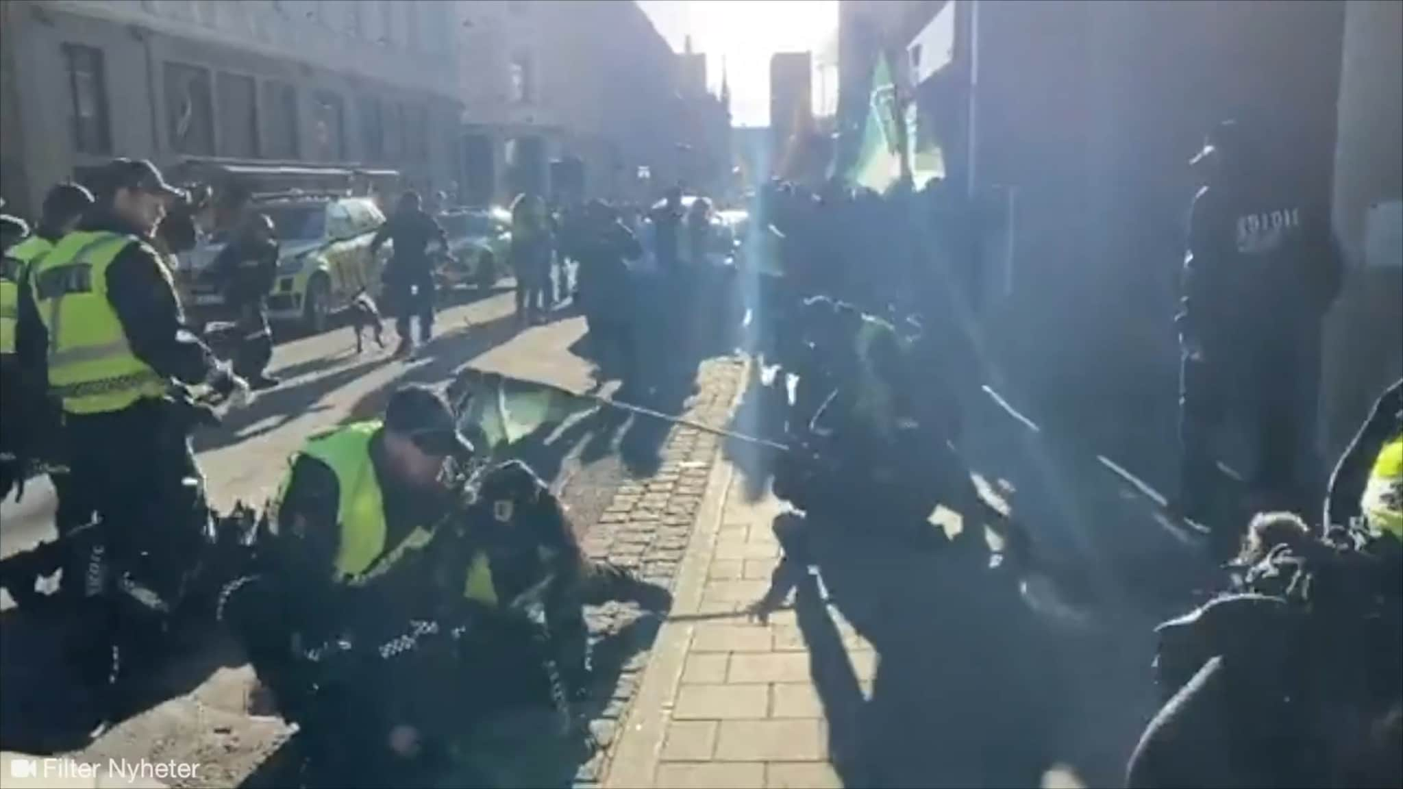 35 arrested during a neo-Nazi demonstration in Oslo – VG