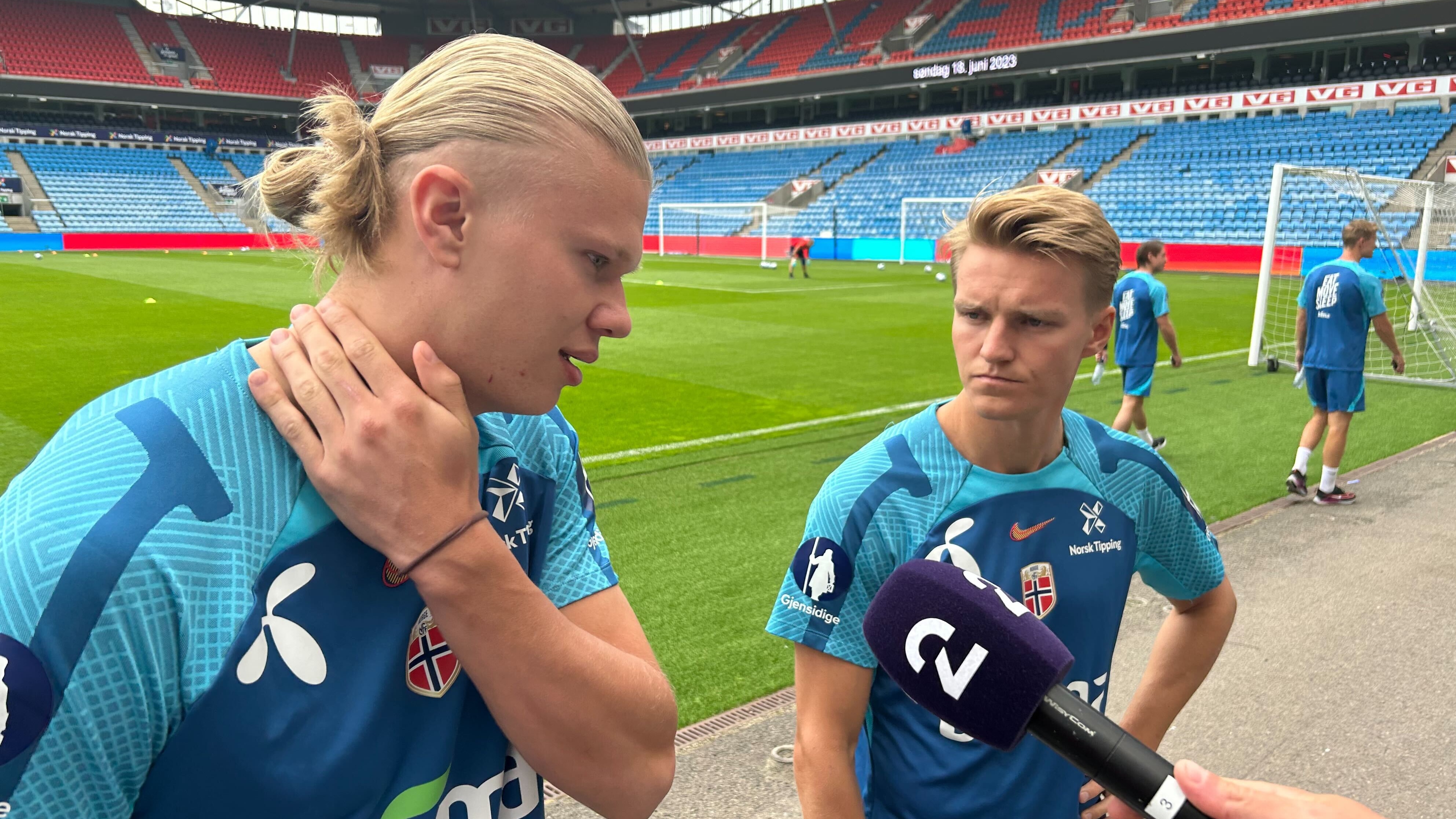 SE: Erling Braut Haaland Og Martin Ødegaard Møtte Pressen Etter ...