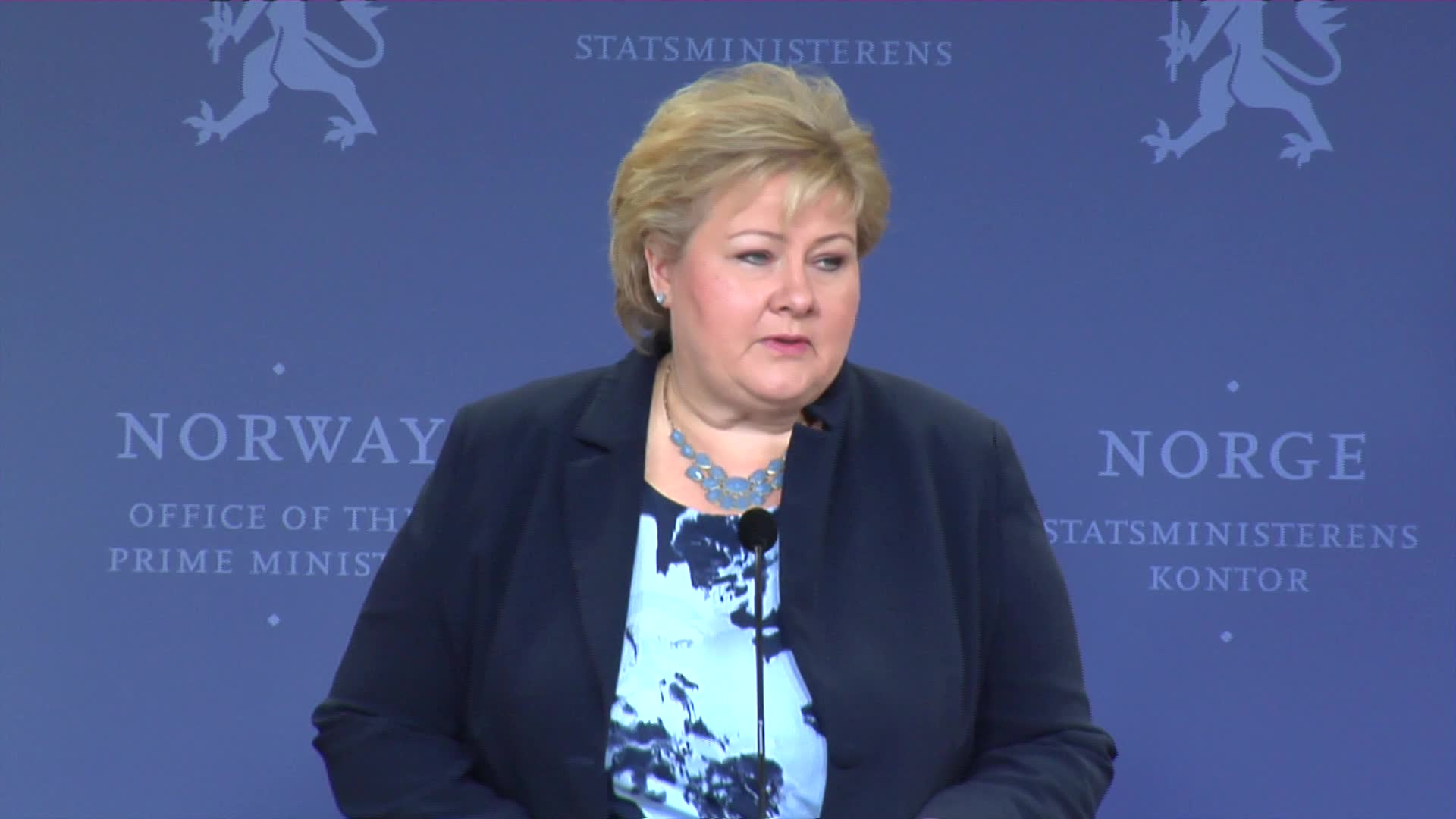 Hele Pressekonferansen Med Erna Solberg - VGTV