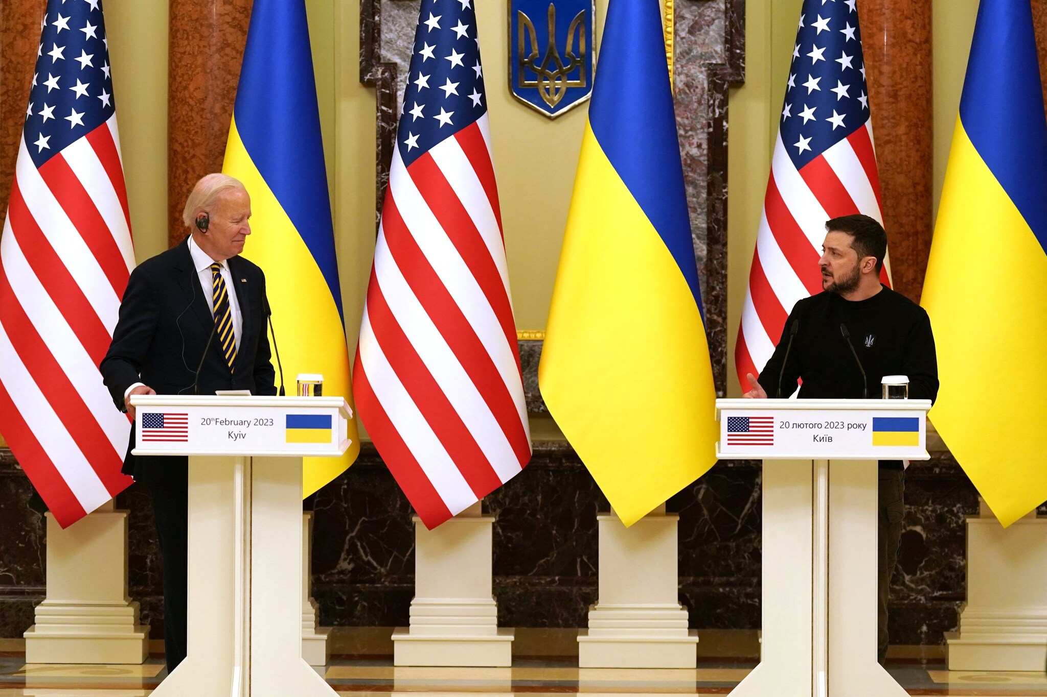 US President Joe Biden is in Kyiv