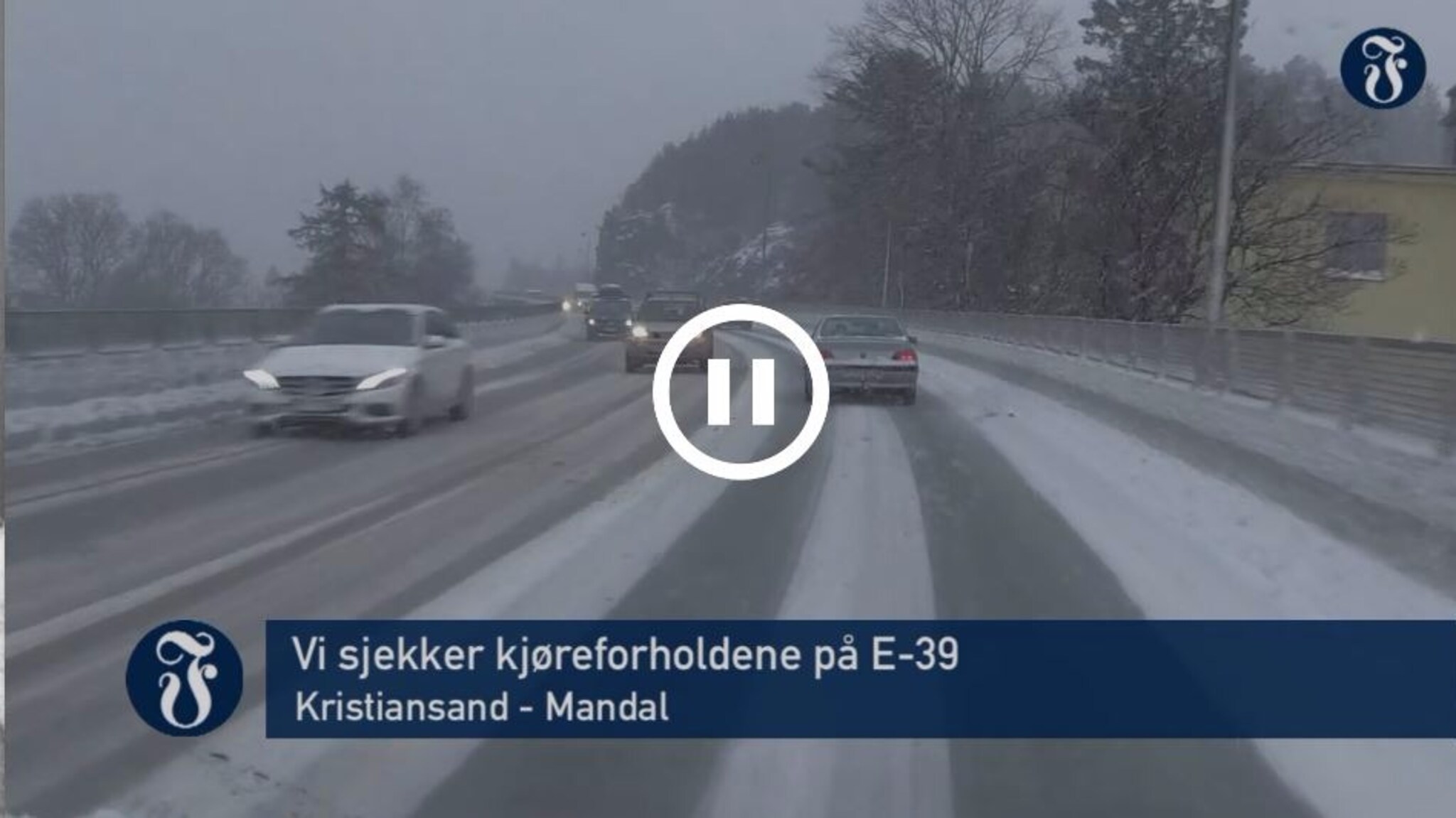 Slik var kjøreforholdene på E39