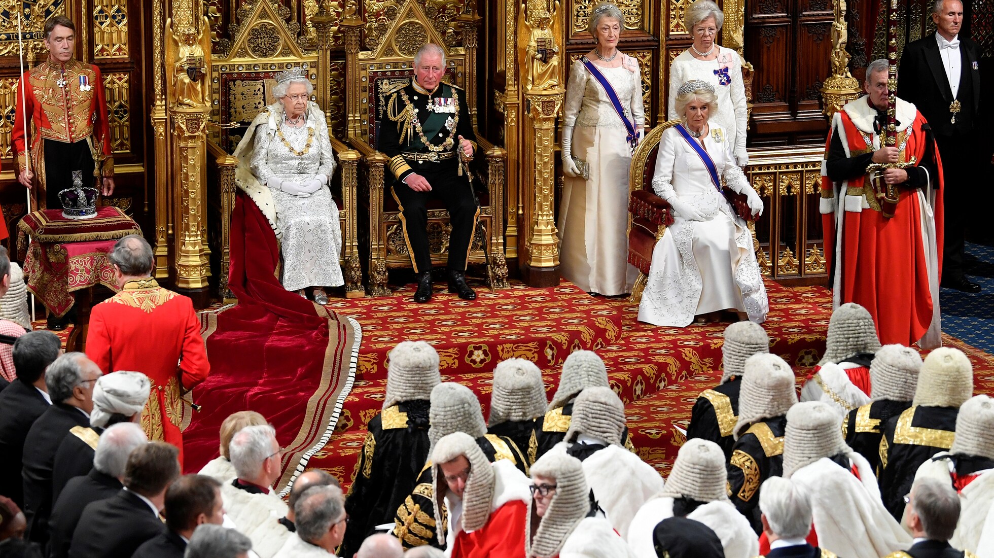 Image result for elizabeth opens britain parliament