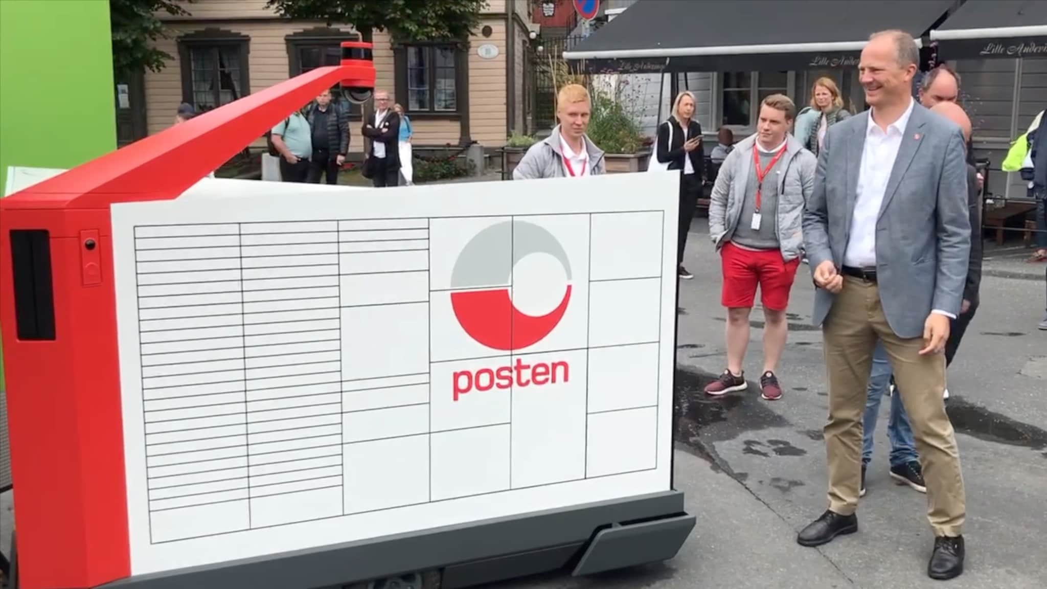 Her er roboten Posten vil bruke til å levere pakker og brev